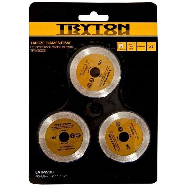 Tryton Zestaw tarcz diamentowych 54,8x11,1mm do TPW500K 3szt. - EATPW03