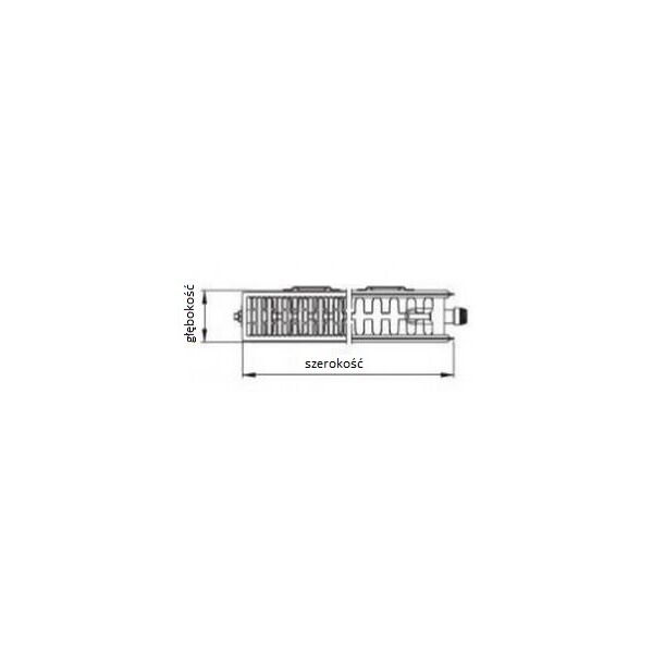 Kermi Grzejnik Therm X2 Profil-V 22 600x900mm lewy FTV220600901L1K