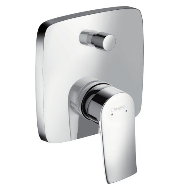 Bateria wannowa Hansgrohe Metris podtynkowe chrom (31454000)
