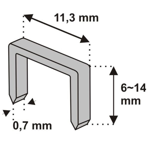 Dedra Zszywki 12 wz. D53 - 11Z112