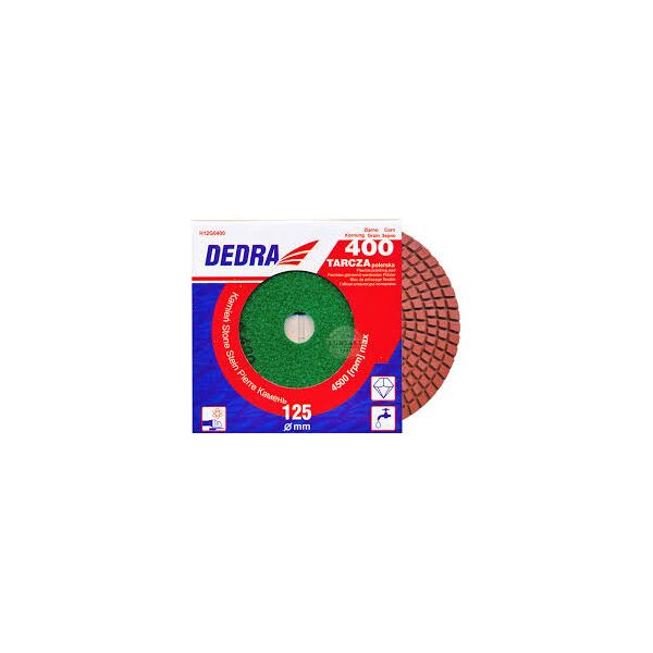 Dedra Dysk polerski 125mm ziarno 400 elastyczny diamentowy - H12G0400
