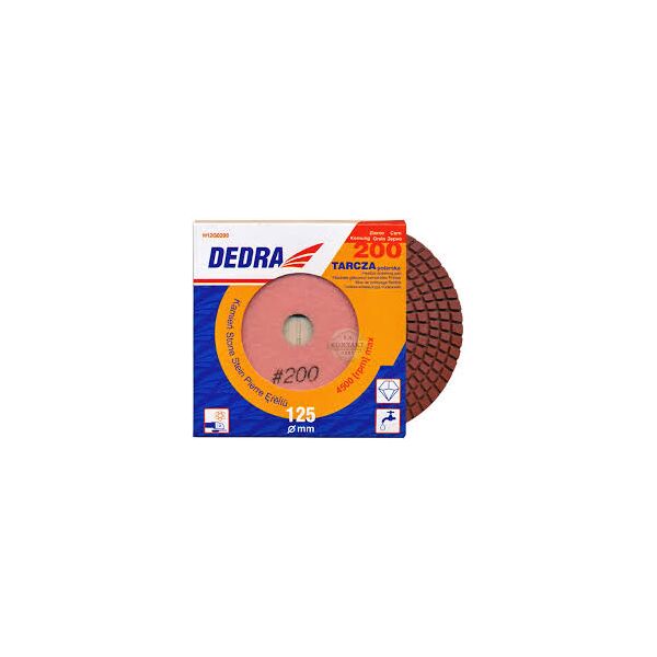 Dedra Dysk polerski 125mm ziarno 200 elastyczny diamentowy - H12G0200