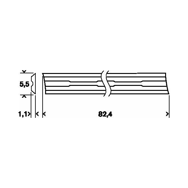 Bosch Nóż do struga 82x5,5mm (2.608.635.376)