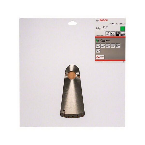 Bosch Tarcza pilarska Optiline Wood 305x30mm z60 - 2608641768