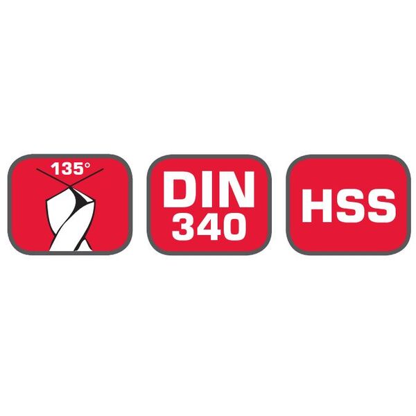 Wiertło Pro-Line HSS walcowe 2,5mm  (77425)
