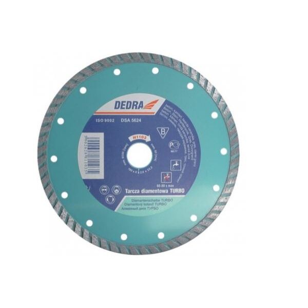 Dedra Tarcza diamentowa do cięcia Turbo 125mm 22,2mm H1101
