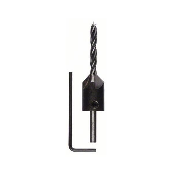 Bosch Wiertła spiralne 5mm do drewna z pogłębiaczem (2608596392)