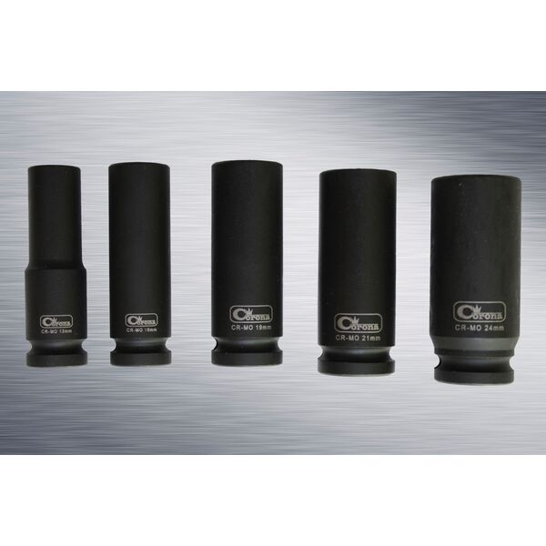 Corona Zestaw nasadek udarowych 6-kątnych 1/2" 10-30mm długich 13szt. (C4027)