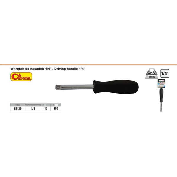 Corona Wkrętak do nasadek 1/4\\" - C2120
