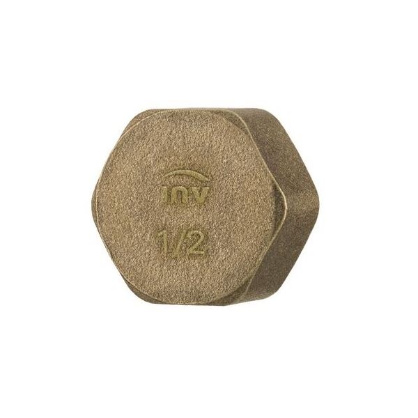 Invena Zaślepka mosiężna 1/2" - ZM-13-015