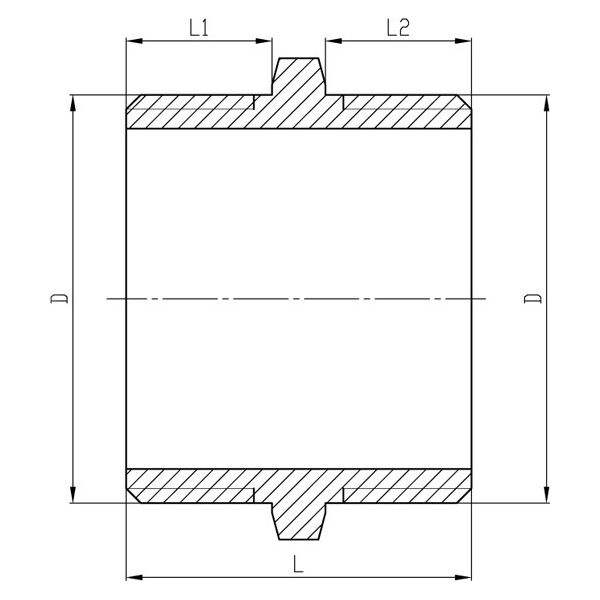 Invena Nypel mosiężny 1/2" (ZM-03-015)