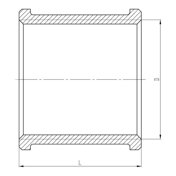 Invena Mufa mosiężna gwint wewn. 3/8" - ZM-04-010