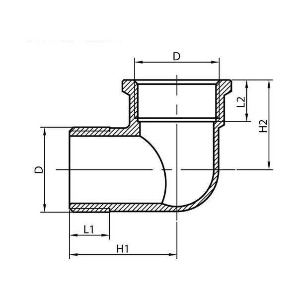 Invena Kolanko nakrętno-wkrętne 3/8" - ZM-01-010