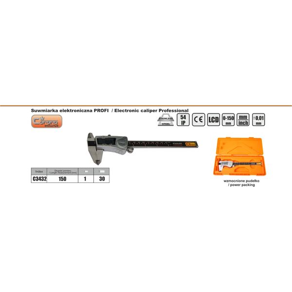 Corona Suwmiarka elektroniczna Profi 150mm (C3432)
