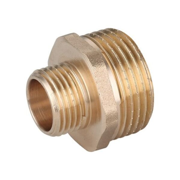 Invena Nypel mosiężny redukcyjny 3/8x1/2" - ZM-07-102