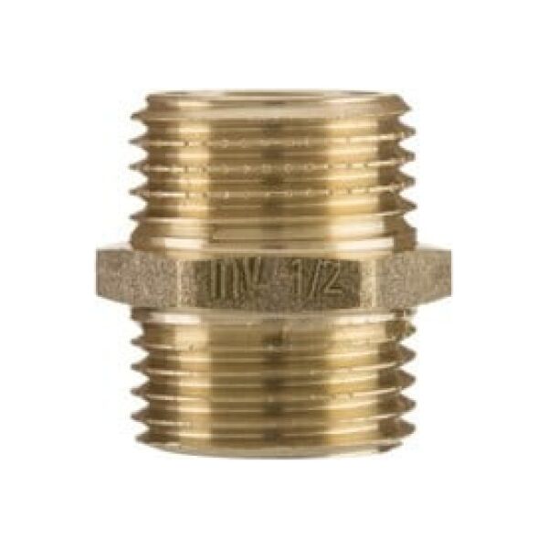 Invena Złączka mosiężna nypel 1" - ZM-03-025