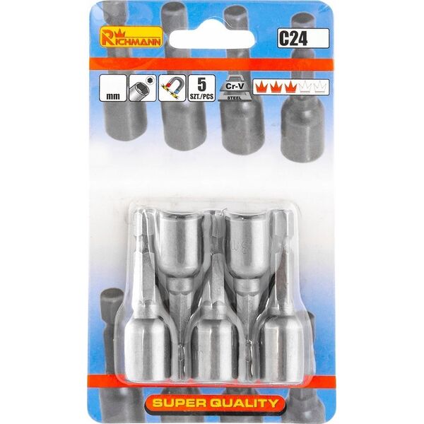 Corona Nasadki magnetyczne FARMER do wkrętarki 7mm 5szt. - C2449