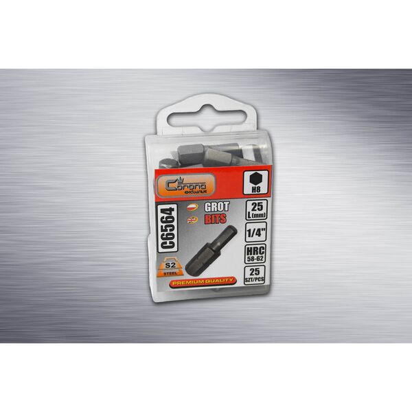 Corona Grot EXCLUSIVE imbusowy 6x25mm 25 szt. - C6562