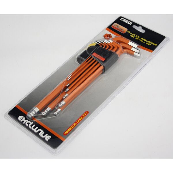 Corona Zestaw kluczy imbusowych hex typ L 1,5-10mm z kulką 9szt. (C6601)
