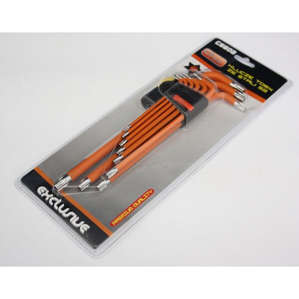 Corona Zestaw kluczy trzpieniowych torx typ L T10-T50 z otworem 9szt. (C6602)