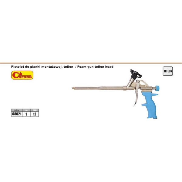 Corona Pistolet do pianki montażowej z teflonową główką - C8021