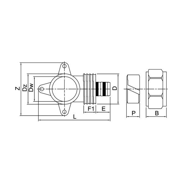 Invena Kolano z gwintem wewnętrznym 1/2\\" x16x2mm - PA-07-002