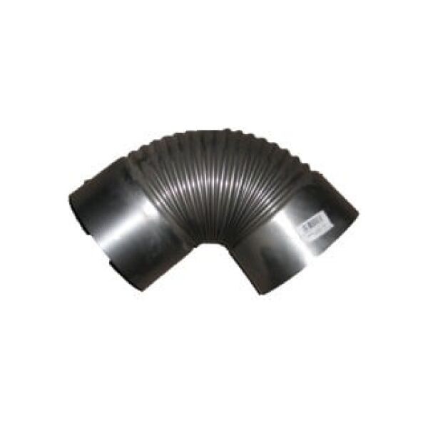 Kolano piecowe czarne z blachy 1mm średnica 100mm