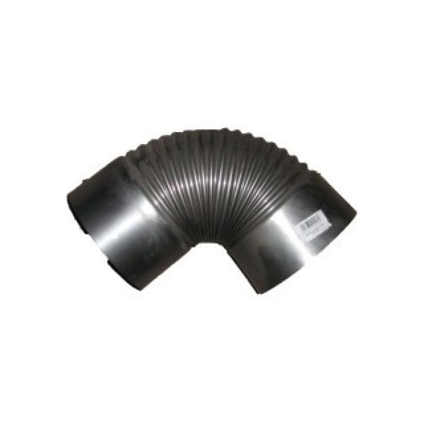 Kolano piecowe czarne z blachy 1mm średnica 110mm