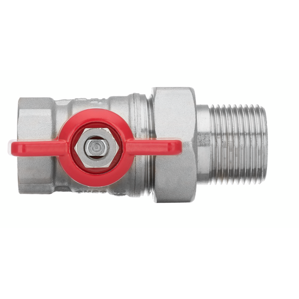 Invena Kurek kulowy MILLENIUM z pokrętłem motylkowym gwint wewnętrzny/zewnętrzny 1/2" - ZK-31-015