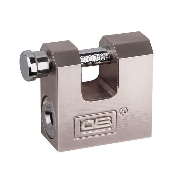 LOB Kłódka trzpieniowa mosiężna satynowa 40mm KTD40