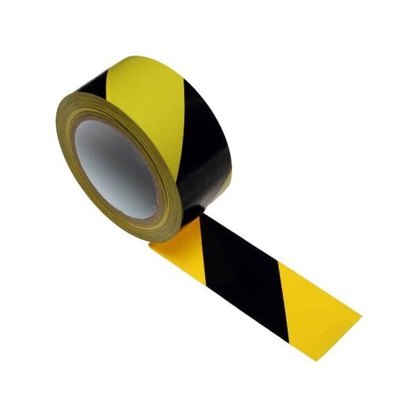Taśma ostrzegawcza 48mm x 25m żółto czarna