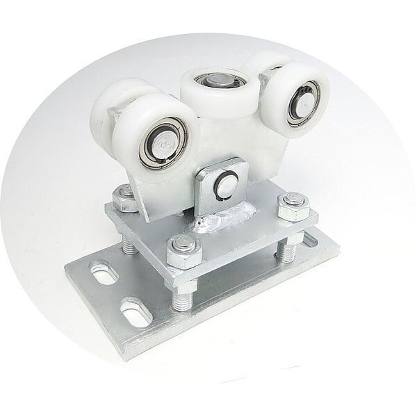Zabi Wózek wahliwy z regulacją 5 rolek do profili 80x80mm ścianka 5mm WR-5T-80