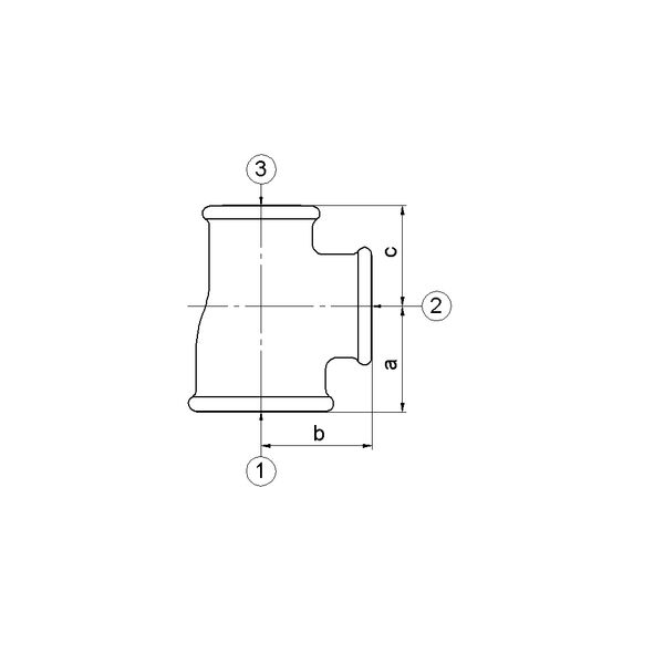 Odlewnia Zawiercie Trójnik redukcyjny B1 2x6/4x2" ocynk - 4428