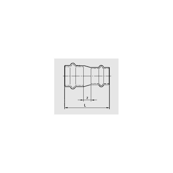 Conex Mufa redukcyjna Cu B Press 18x15mm P5240 01815000