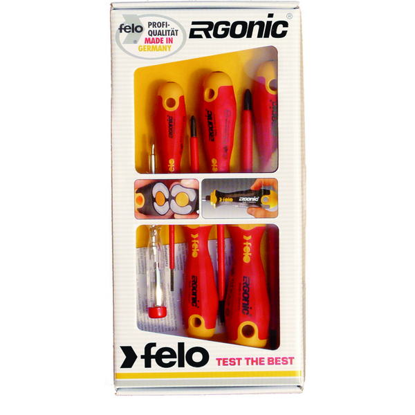 Felo Zestaw wkrętaków izolowanych ERGONIC 6szt. - FL41396398
