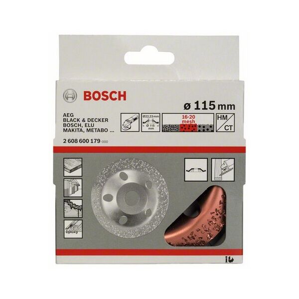Bosch Tarcza garnkowa z węglikami spiekanymi 115 x 22,23mm - 2608600179