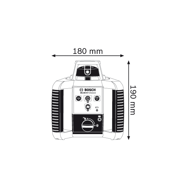 Bosch Niwelator laserowy GRL 300 HV czerwony 300 m
