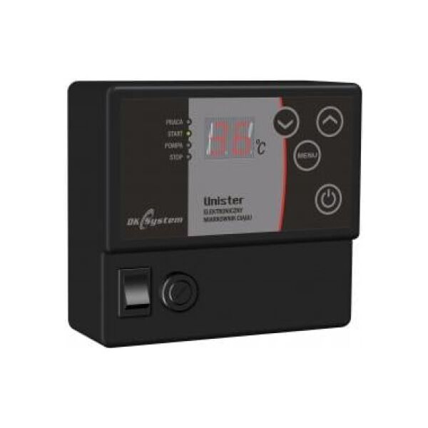 DK System Elektroniczny miarkownik ciągu kotła na paliwa stałe UNISTER sterujący klapą dolotu powietrza i pompą c.o. 201303