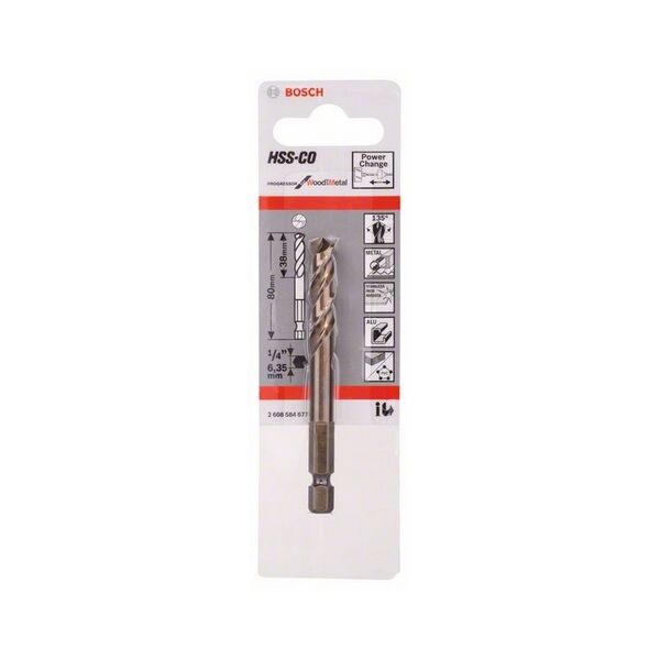 Bosch Wiertło centrujące HSS-Co 80mm (2608584677)