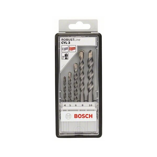 Wiertło Bosch do betonu walcowe 4 5 6 10 8mm zestaw (2607010524)