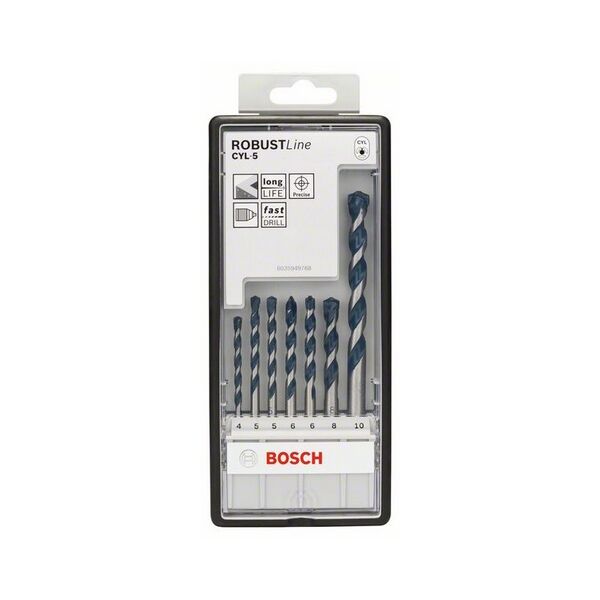 Wiertło Bosch do betonu walcowe 4 5 6 10 8mm zestaw (2608588167)