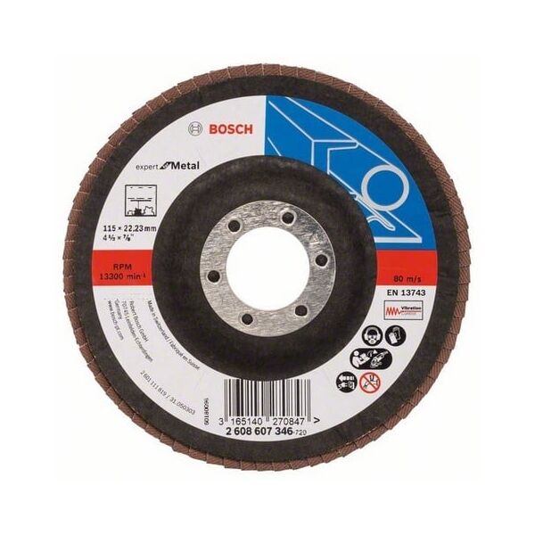 Bosch Listkowa tarcza szlifierska X551 P80 115mm wygięta (2608606754)