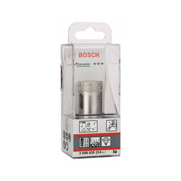Bosch Koronka diamentowa do pracy na sucho do ceramiki 25mm (2608620214)