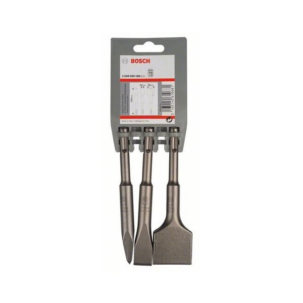 Bosch Zestaw dłut krótkich 3-częściowy SDS-plus (2608690180)
