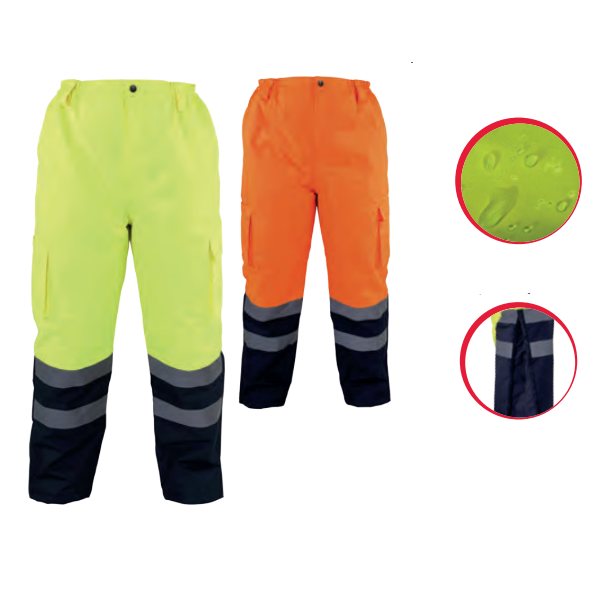 Lahti Pro Spodnie zimowe do pasa ostrzegawcze rozmiar XXXL pomarańczowe (L4100106)