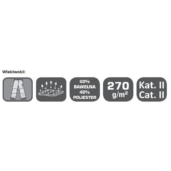 Lahti Pro Spodnie ostrzegawcze do pasa Premium żółte XXXL (L4100606)