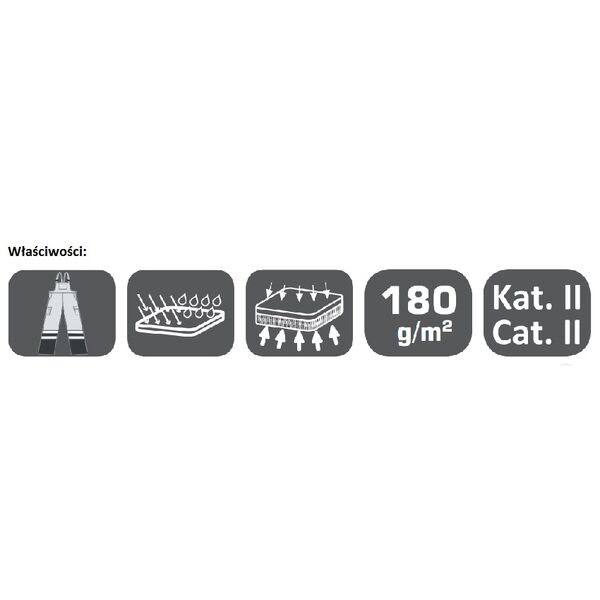 Lahti Pro Ogrodniczki ostrzegawcze zimowe żółte XXXL (L4110306)