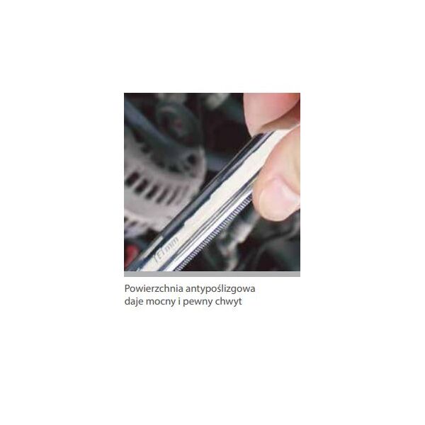 SATA Klucz płasko-oczkowy z grzechotką i przegubem 18mm (46409)