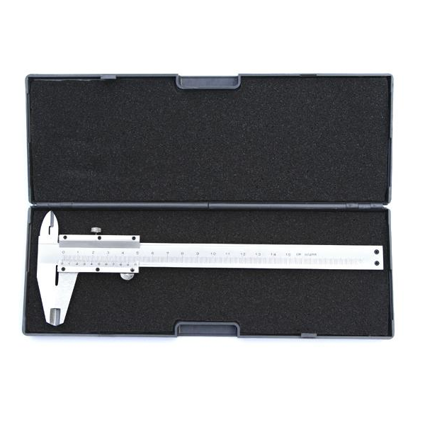 Geko Suwmiarka 150mm + plastikowe pudełko (G01490)