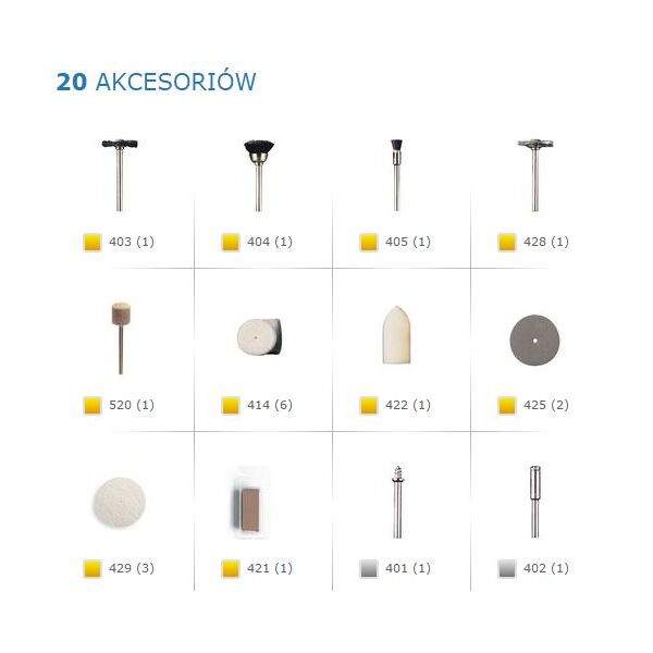 Dremel Zestaw do czyszczenia i polerowania 20 elementów (26150684JA)